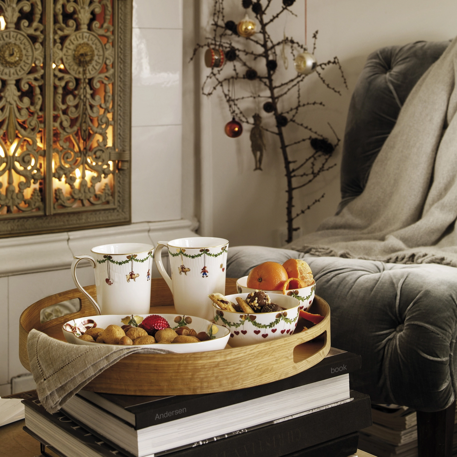 Royal Copenhagen Star Fluted Christmas Muki 2 Kpl - Image 4