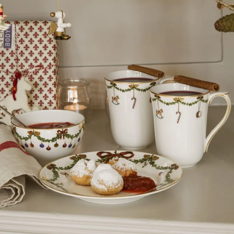 Royal Copenhagen Star Fluted Christmas Muki 2 Kpl - Image 6