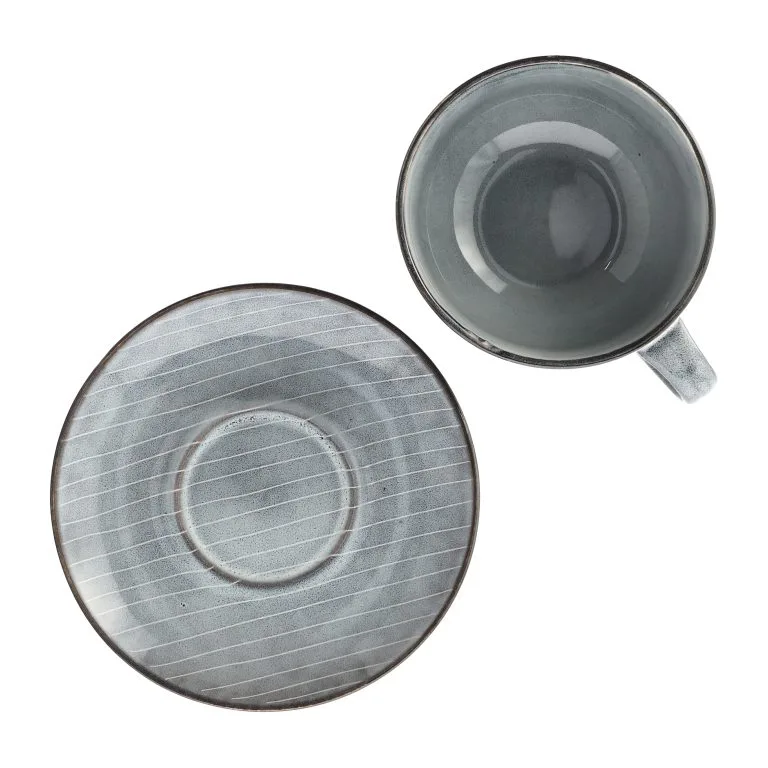 Broste Copenhagen Nordic Sea -teekuppi Aluslautasella - Image 2