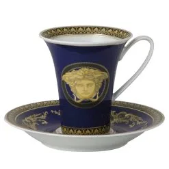 Versace Medusa Blue Kuppi Ja Aluslautanen