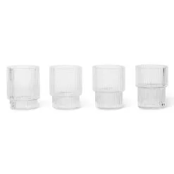 Ferm LIVING Ripple Espressolasi 6 Cl, 4-pakkaus