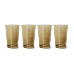 HKliving 70's Glassware Teelasi 20 Cl 4-pakkaus