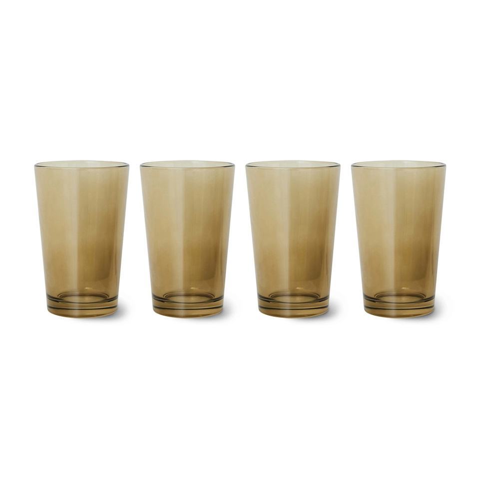 HKliving 70's Glassware Teelasi 20 Cl 4-pakkaus