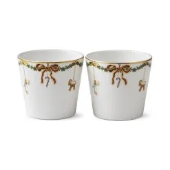 Royal Copenhagen Star Fluted Christmas Tarjoilukuppi 2 Kpl