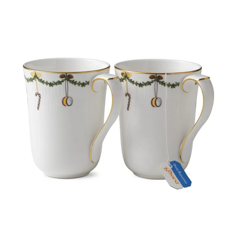 Royal Copenhagen Star Fluted Christmas Muki 2 Kpl - Image 3