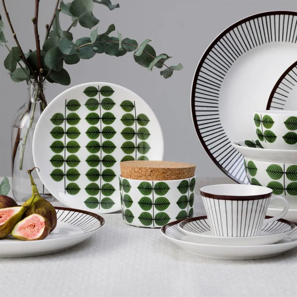 Gustavsbergs Porslinsfabrik Ribb Kahvikuppi Ja Aluslautanen - Image 3